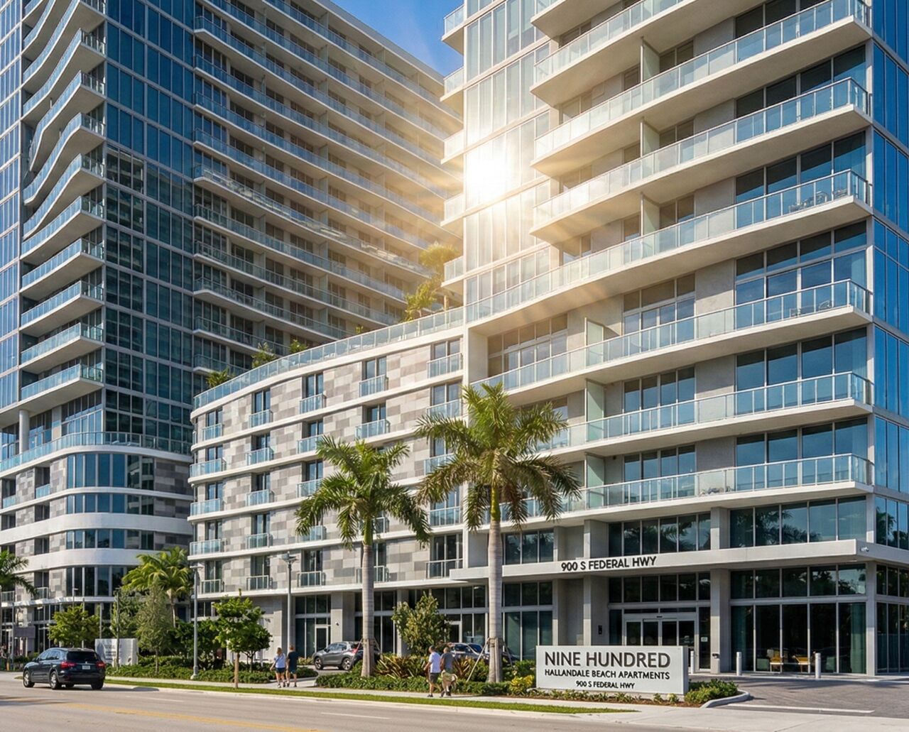 Nine Hundred Apartments Hallandale Beach Building Exterior